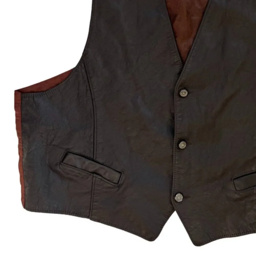 Vintage St. Johns Bay Leather Vest